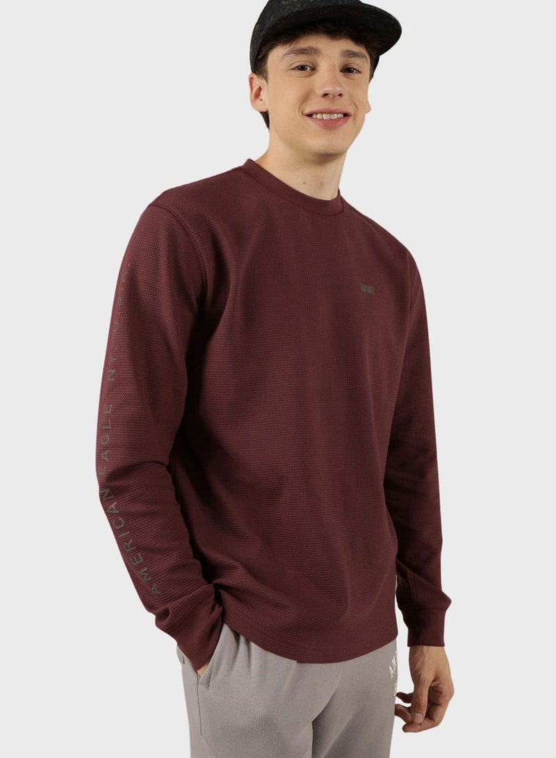 American Eagle Logo Crew Neck Sweatshirt - Image 1