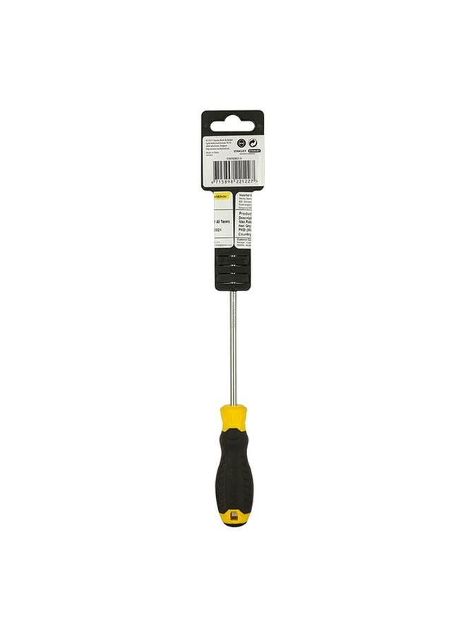 Stanley Cushion Grip Flat Screwdriver Yellow and Black 5 x 150mm  - Image 4