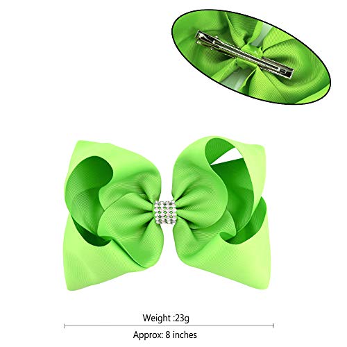 BGFKS 5 Layered Tulle Tutu Skirt for Girls with Hairbow, Ballet Dressing Up Kid Tutu Skirt (Yellowish Green, 2-8 Years Old) - Image 3