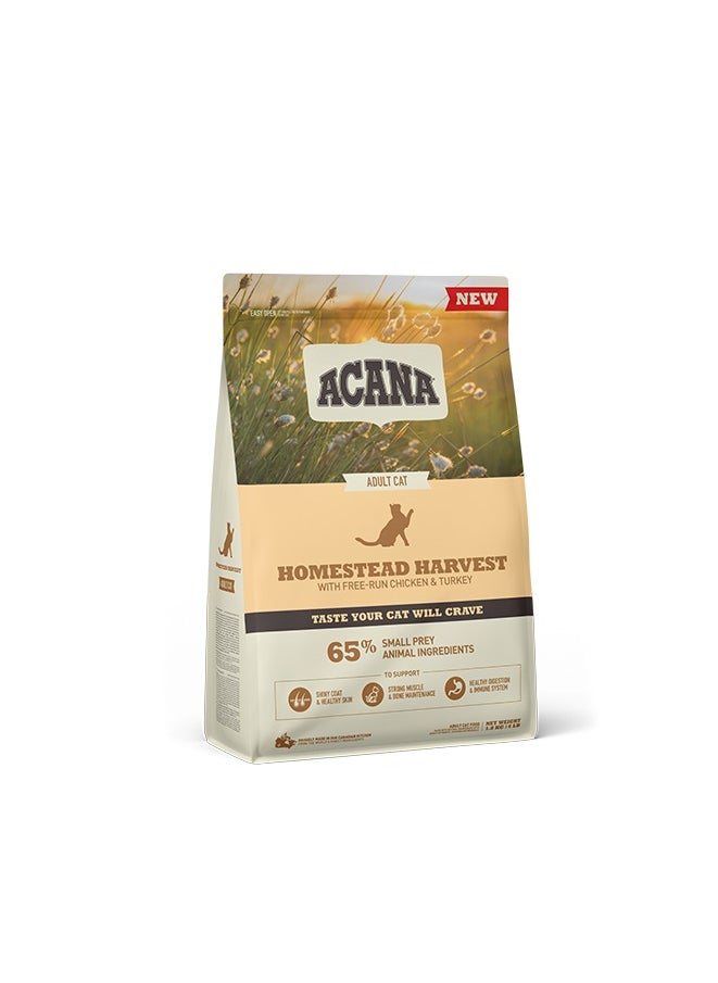 Acana - Homestead Harvest Free-Run Chicken & Turkey Adult Dry Cat Food 1.8kg - Image 1