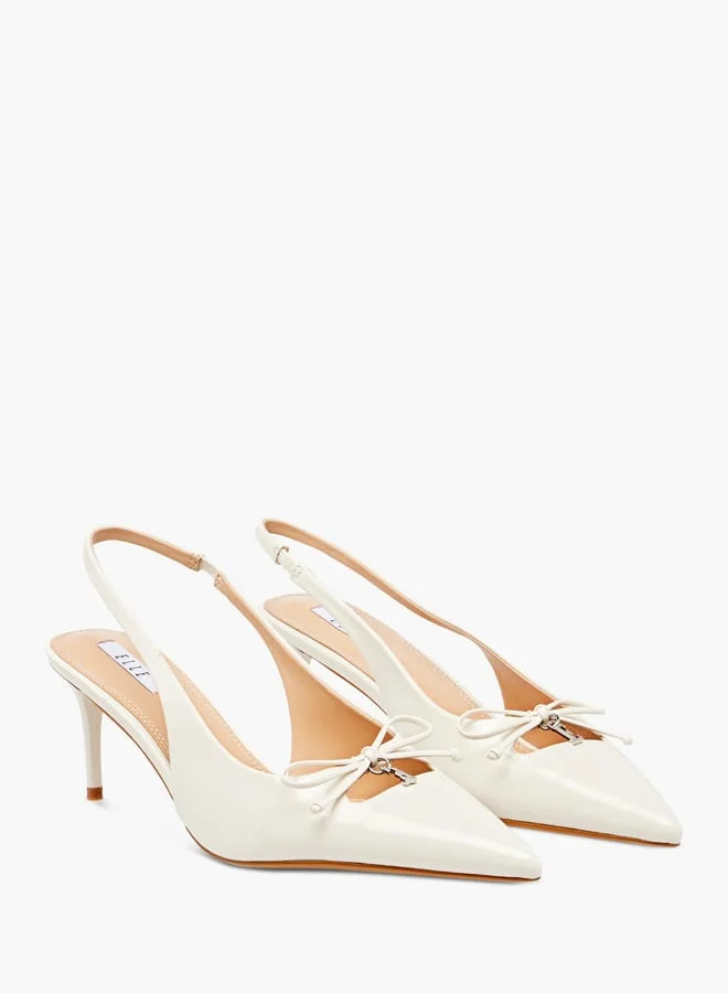 ايل أحذية نسائية بحزام خلفي بكعب ستيليتو