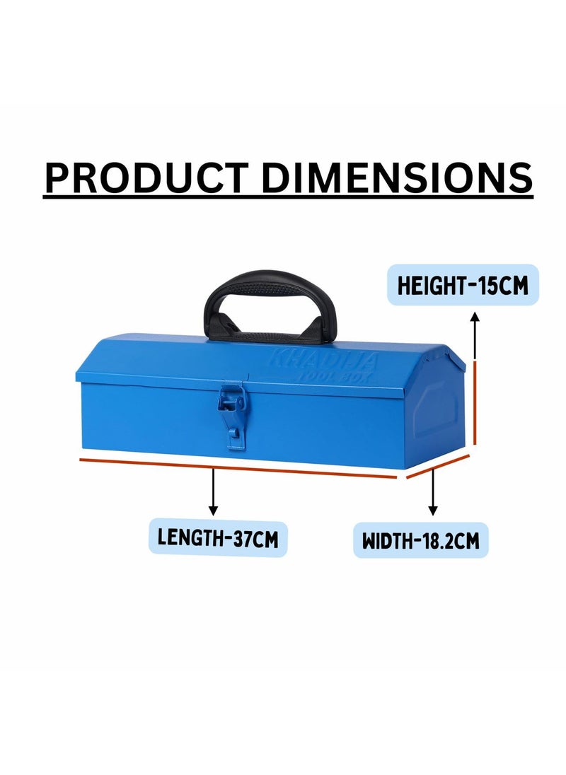 KHADIJA KHADIJA Metal Single Compartment Big Storage Professional Tool Box Blue  - Image 3