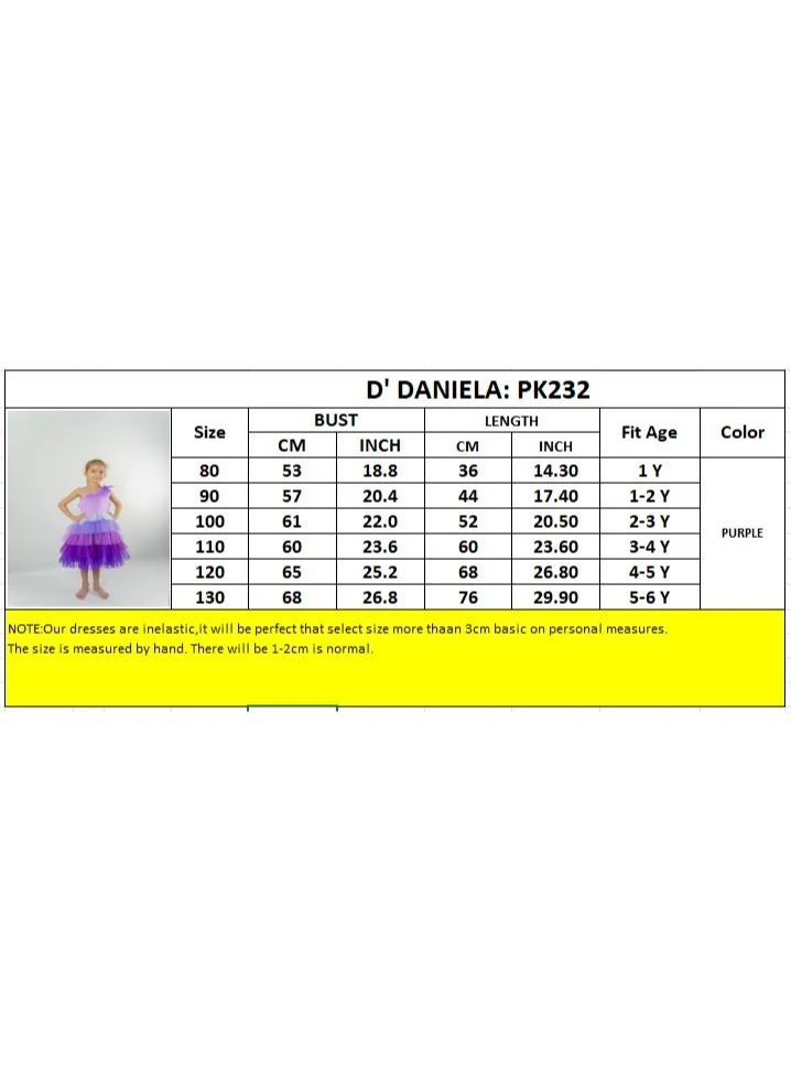 D'Daniela D'Daniela Emelly Colorful Party Dress  Purple