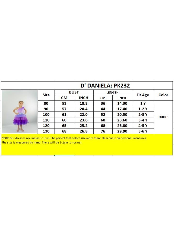 دىدانيالا فستان حفلات ملون دانيللا إميلي بنفسجي - Image 5