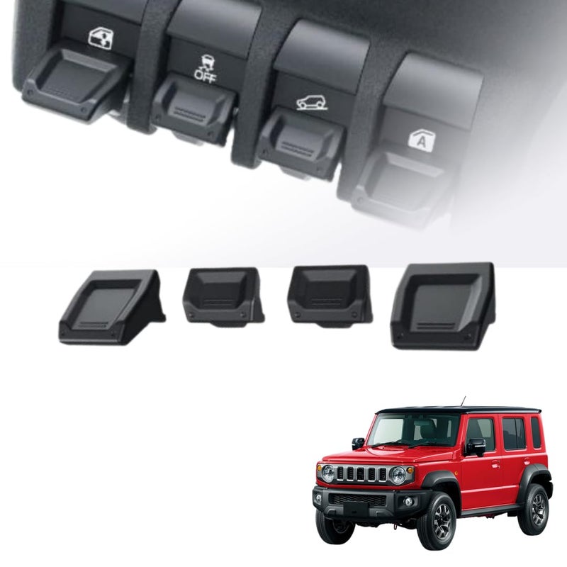 TRX AUTO Button Extension Kit for Suzuki Jimny JB64/JB74 | Switch Cap Extensions | Interior Button Enhancers | Interior Accessories for Suzuki Jimny - Image 1