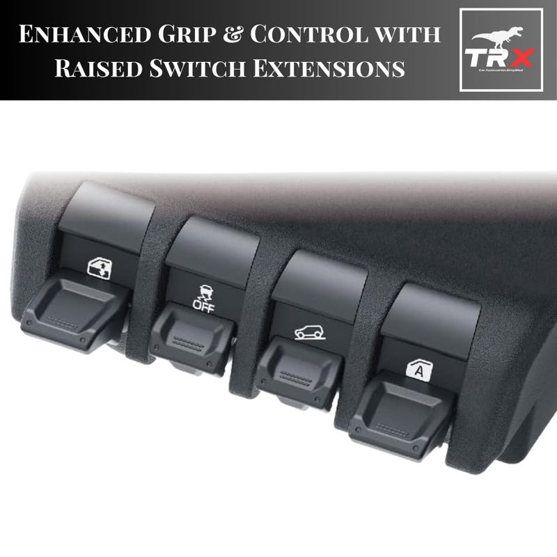TRX AUTO Button Extension Kit for Suzuki Jimny JB64/JB74 | Switch Cap Extensions | Interior Button Enhancers | Interior Accessories for Suzuki Jimny - Image 3