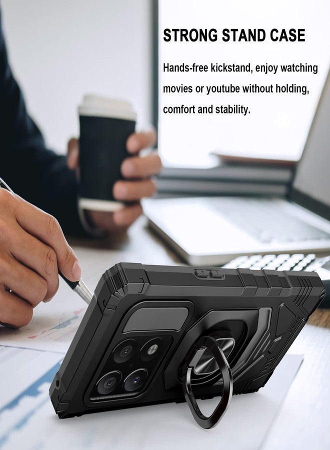 Ailiber Compatible with OnePlus 10 Pro Case, 1+ 10 Pro Case with Screen Protector, Ring Kickstand for Magnetic Car Mount, Heavy Duty Shockproof Protective Rugged Phone Cover for One Plus 10 Pro-Black - Image 4
