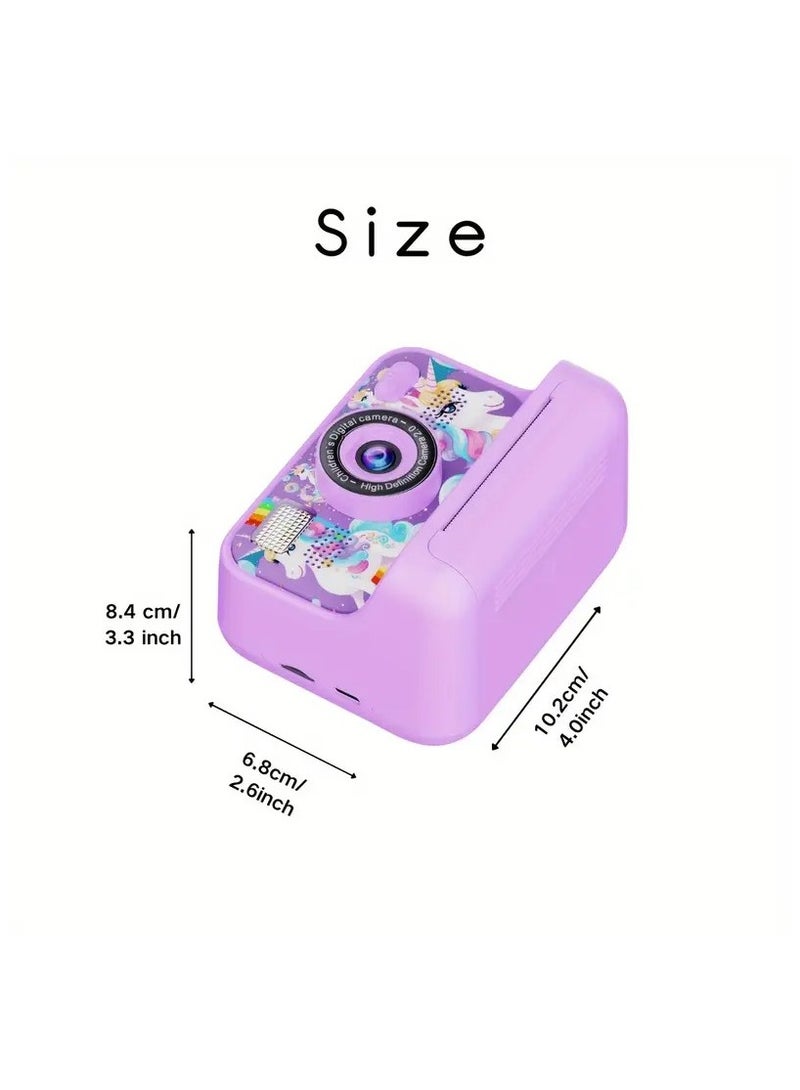 BlueFire Kids Instant Print Camera | 1080P HD Dual-Lens Digital Selfie Camera with 2.4" IPS Screen, Instant Thermal Printing, 4000W Photo Resolution, MP3 Player, Games, Filters & Frames, Rechargeable Battery, Perfect Gift for Boys & Girls - Image 4