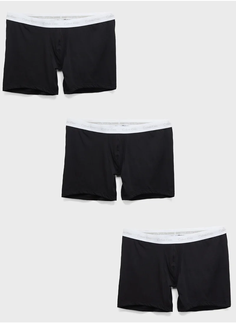 CALVIN KLEIN 3 Pack Logo Band Trunks