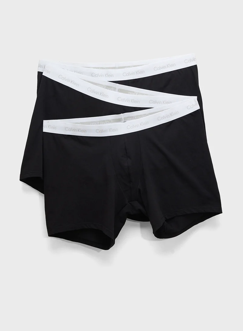 CALVIN KLEIN 3 Pack Logo Band Trunks