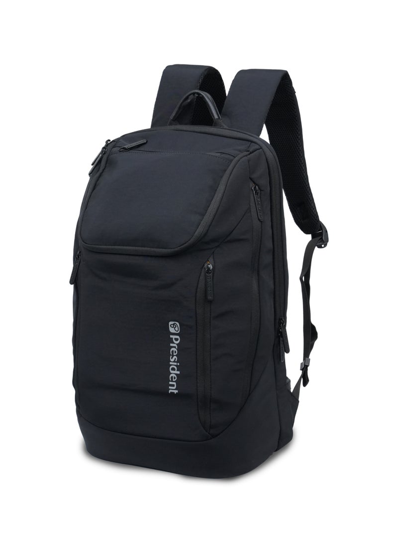 PRESIDENT Backpack Business Travel Durable Backpack with waterproof Fashionable Multifunctional College School Backpack for Men Women Camping Hiking Outdoor Sports ( Black ) BPP2517 - Image 5