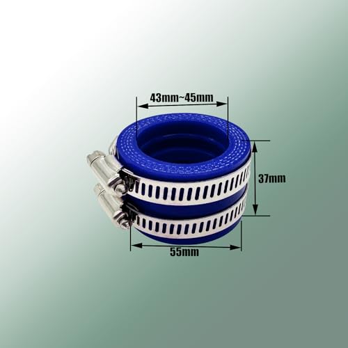 Rxmgf 35 40 45mm Motorcycle Carburetor Rubber Adapter Intake Manifold Carburetor Boot Joints for Motorcycle Carburetor (45mm) - Image 4