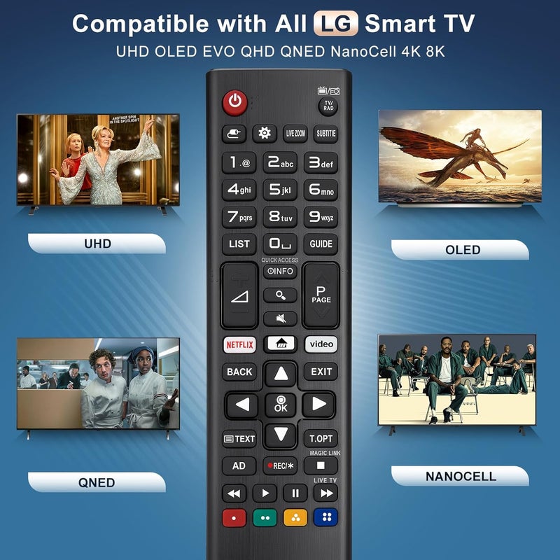 جهاز تحكم عن بعد عالمي لاستبدال جهاز التحكم عن بعد لتلفزيون LG الذكي (عبوتين) - Image 2