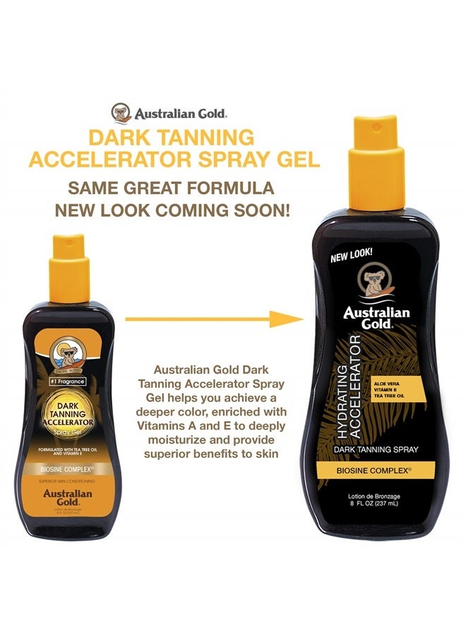 Australian Gold جل رذاذ معزز للتسمير الداكن، 8 أونصات | يرطب وينعش البشرة | عبوة جديدة بنفس التركيبة الرائعة (a70003) - Image 3