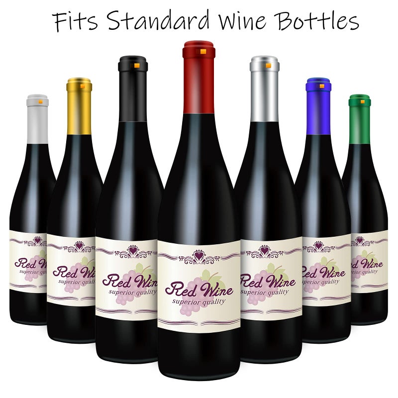 BGMAXimum PVC heat shrink capsules 120 count 3 colors wine shrink wrap wine bottle corks capsules for professional, wine cellars and home use - black, red, gold - Image 4