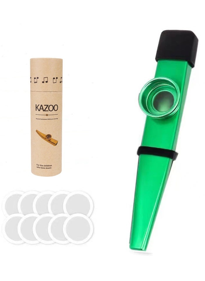 CY - Metal Kazu Flute Instrument With Flute Tube+16 Flute Film+Dust Cover - Image 1