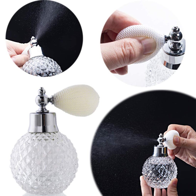 HD H&D Empty Crystal Vintage Perfume Replacement Spray Bottle Atomizer Luxury Series (clear) - Image 4