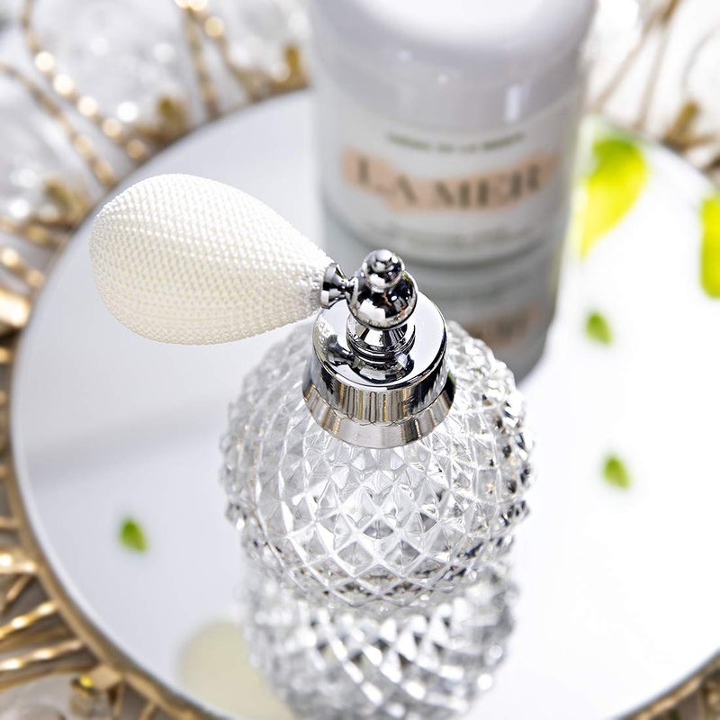 HD H&D Empty Crystal Vintage Perfume Replacement Spray Bottle Atomizer Luxury Series (clear) - Image 3