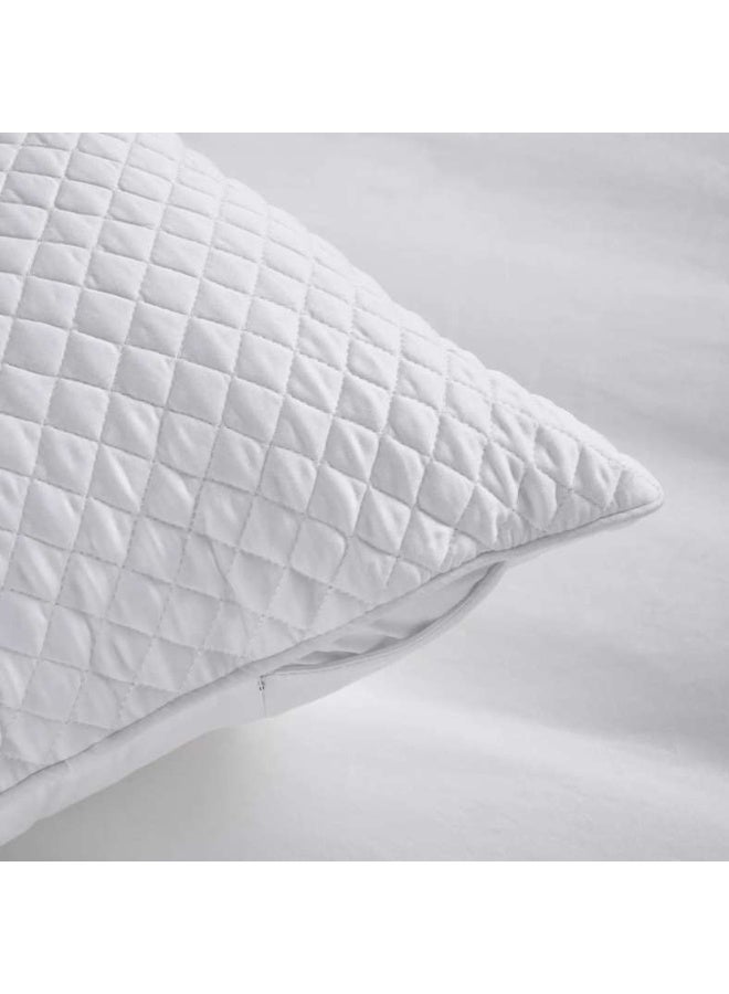 Pan Home Luxe Cotton Tencel 4-piece Comforter Set 200x240cm - White - Image 4