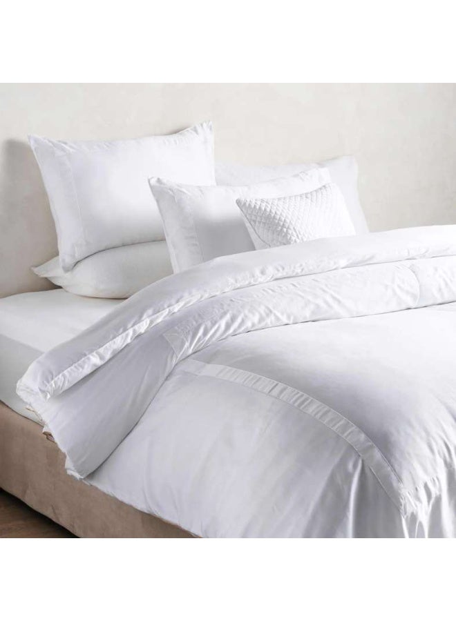 Pan Home Luxe Cotton Tencel 4-piece Comforter Set 200x240cm - White - Image 2
