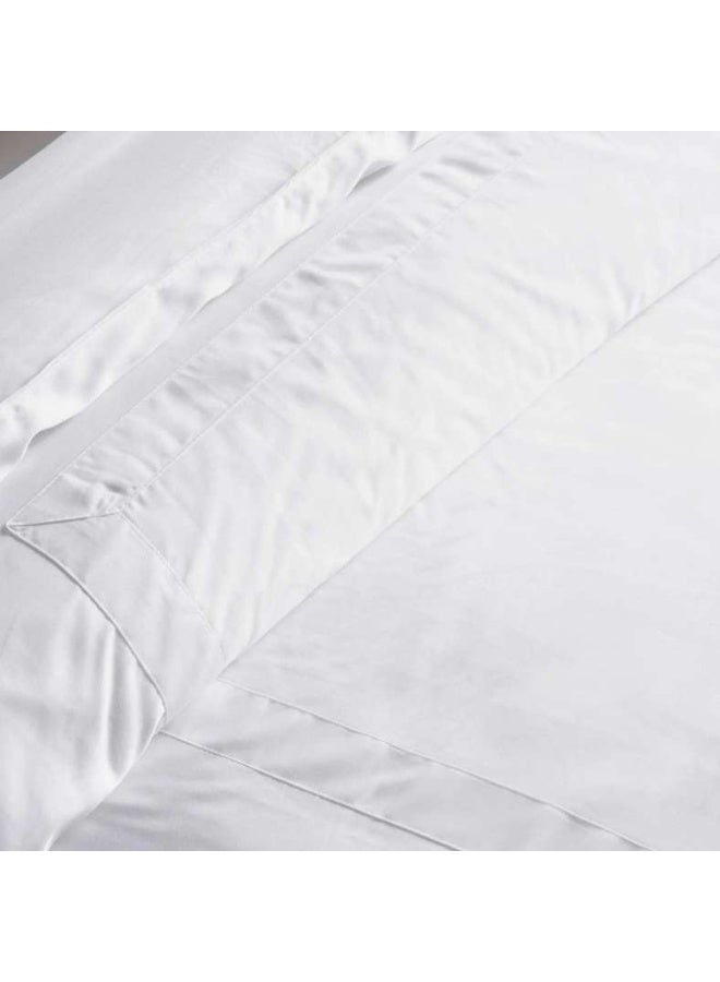 Pan Home Luxe Cotton Tencel 4-piece Comforter Set 200x240cm - White - Image 3