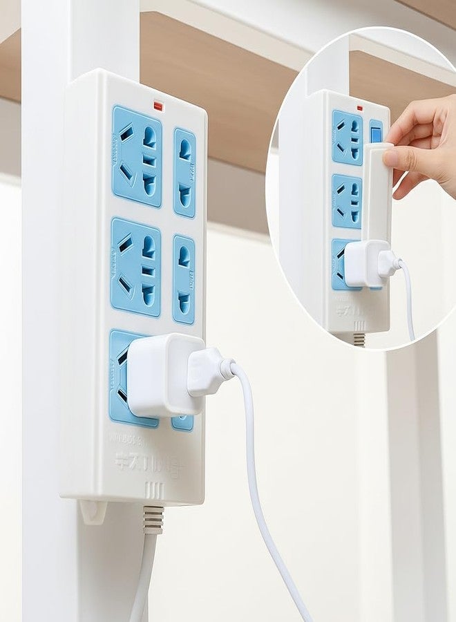 KUCHIFY Adhesive Power Strip Holder Wall Mount - Detachable Plug Board Organizer Bracket for Home & Office | No-Drill Socket Fixer (Pack of 2) - Image 5