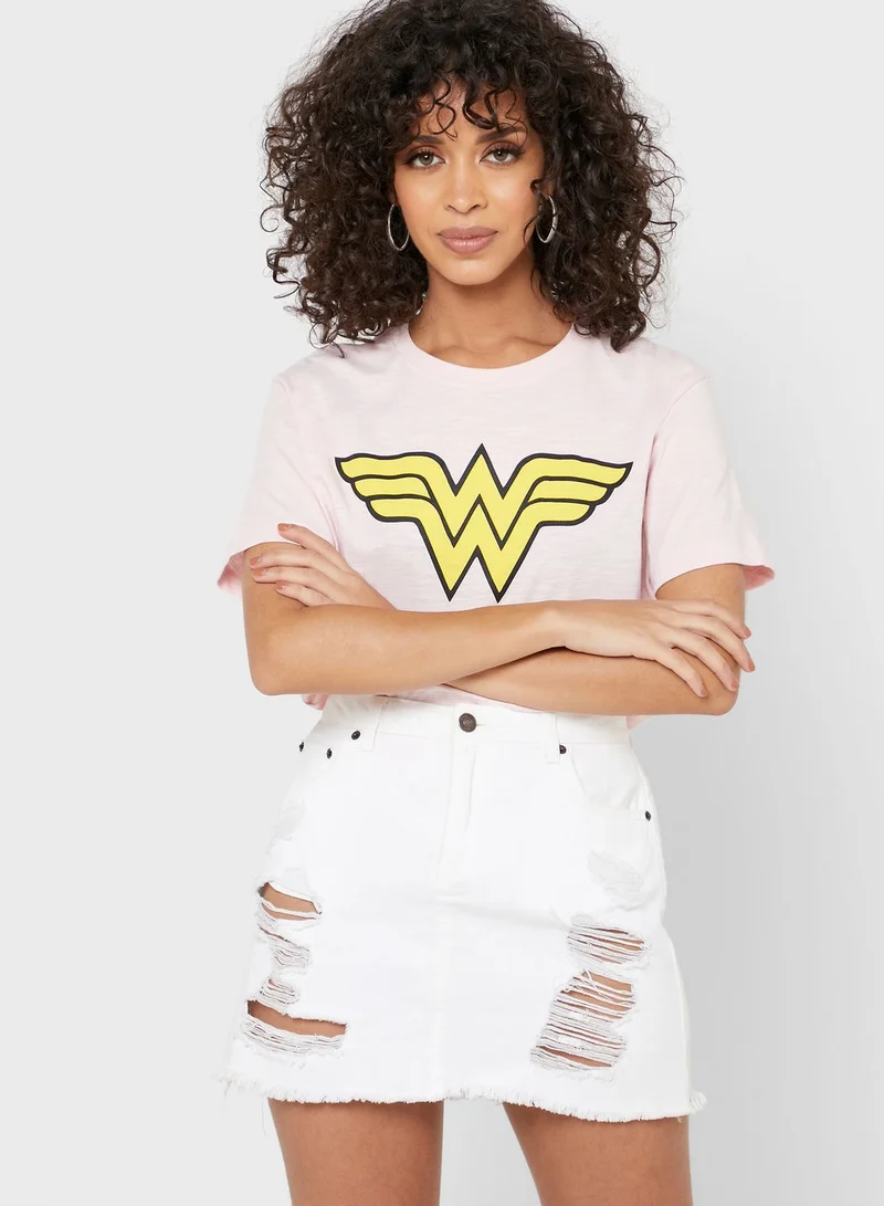 Fabric Flavours Wonder Woman Logo T-Shirt