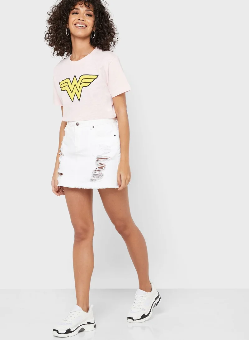 Fabric Flavours Wonder Woman Logo T-Shirt