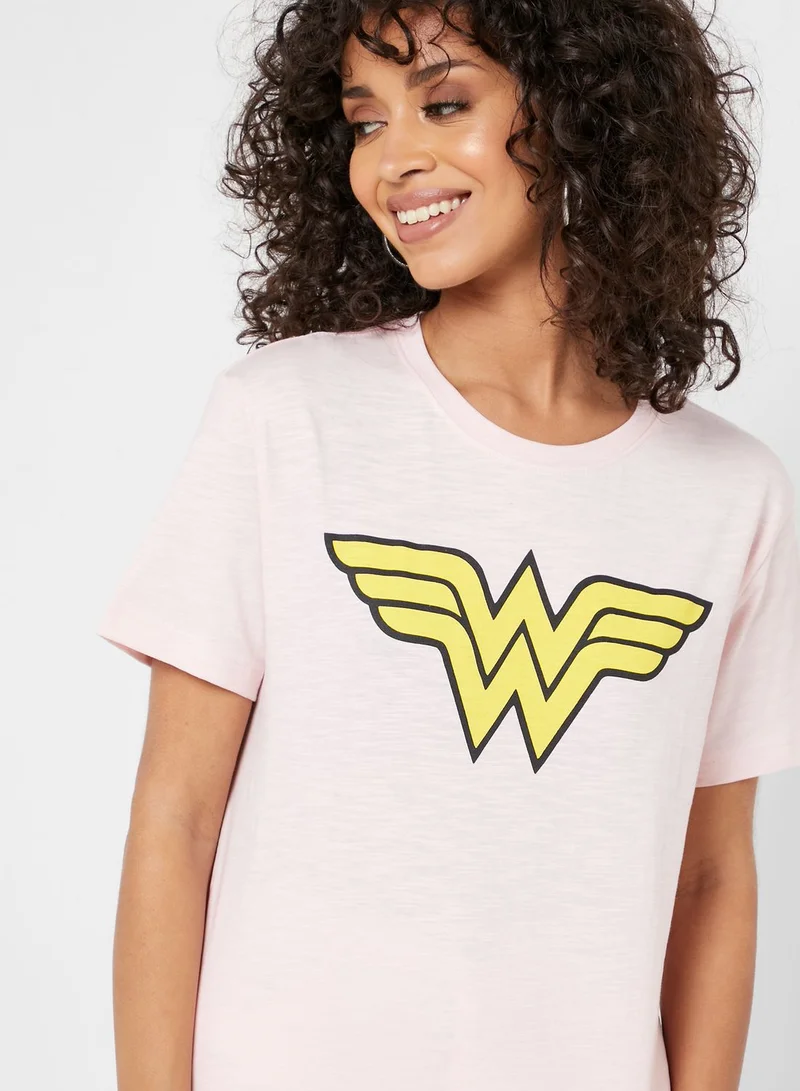 Fabric Flavours Wonder Woman Logo T-Shirt