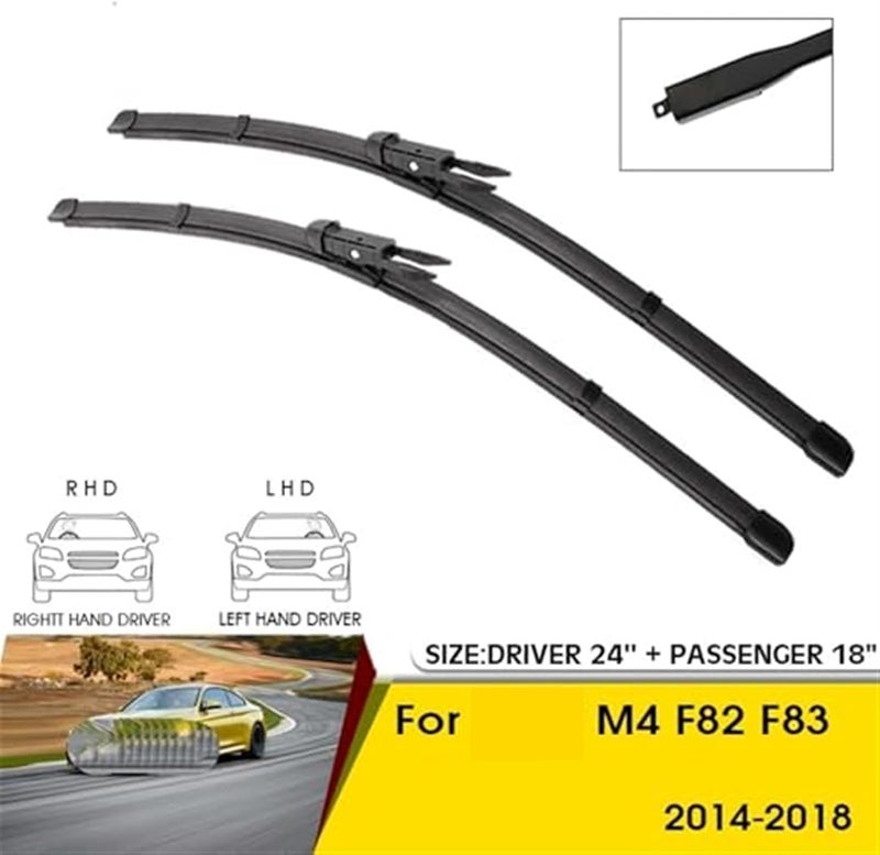 Wivplex Car Front Wiper Blades for M4 F82 F83 2014-2018 - Image 5