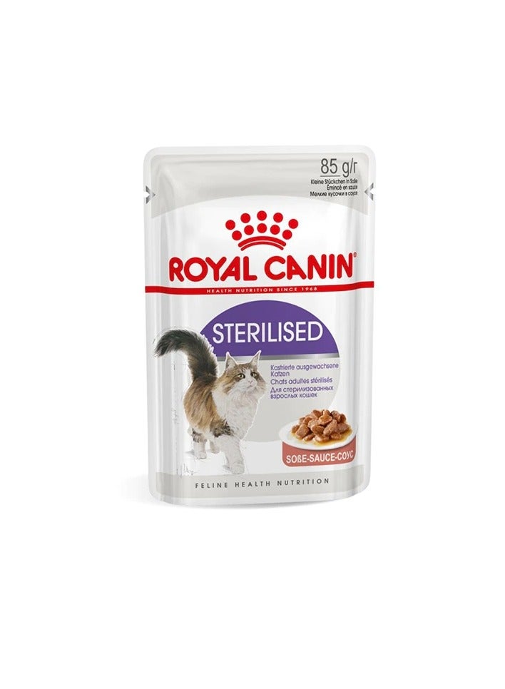 Royal Canin Sterilised In Gravy Wet Cat Food - Image 1