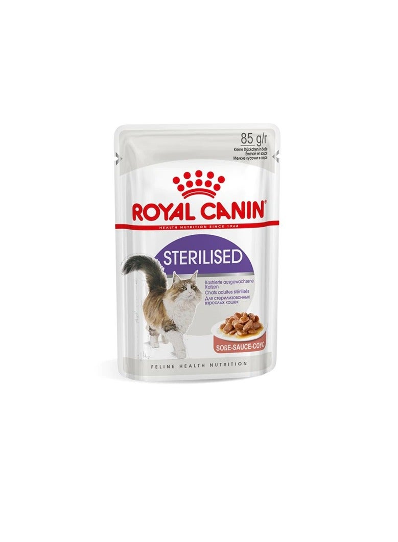 Royal Canin Sterilised In Gravy Wet Cat Food - Image 3