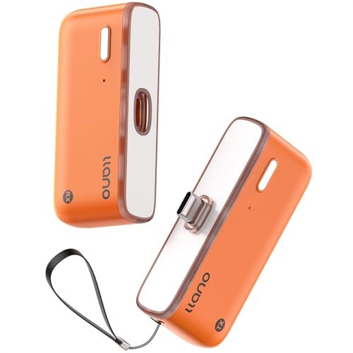 llano S850 Upgraded Type-C Wireless HDMI Transmitter and Receiver, 50M, Ultra 4K Decode Input 1080P@60Hz Output, Plug&Play 5G+2.4G and Audio for Phone/Tablet/Laptop/PC to Monitor/Projector/TV (Orange) - Image 1