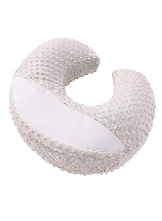 DONOMILO Dots Nursing Pillow Cover, Case Plush Breathable Breastfeeding Pillow Slipcover Fits Nursing Pillow, Super Soft Snug Positioners for Baby Boy Baby Girl (Sand) - Image 4