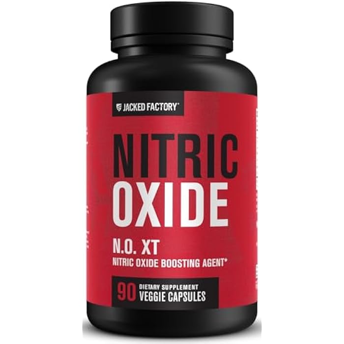 Jacked Factory N.O. XT Nitric Oxide Supplements for Men w/Nitrosigine L Arginine L Citrulline Supplement for Muscle Pumps & Vascularity - Pre Workout Nitric Oxide Booster & Muscle Builder - 90 Caps - Image 1