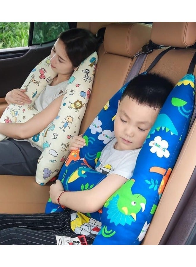 Vividorad H Shaped Travel Car Pillow  Car Sleeping Pillow for Kids Kid Adult Car Nap Pillow Airplane Sleeping Reading Pillow Cushion for Head and Body Support Removable Sleeper Hold Pillow Travel Sleeping Artifact for Long Trip - Image 5