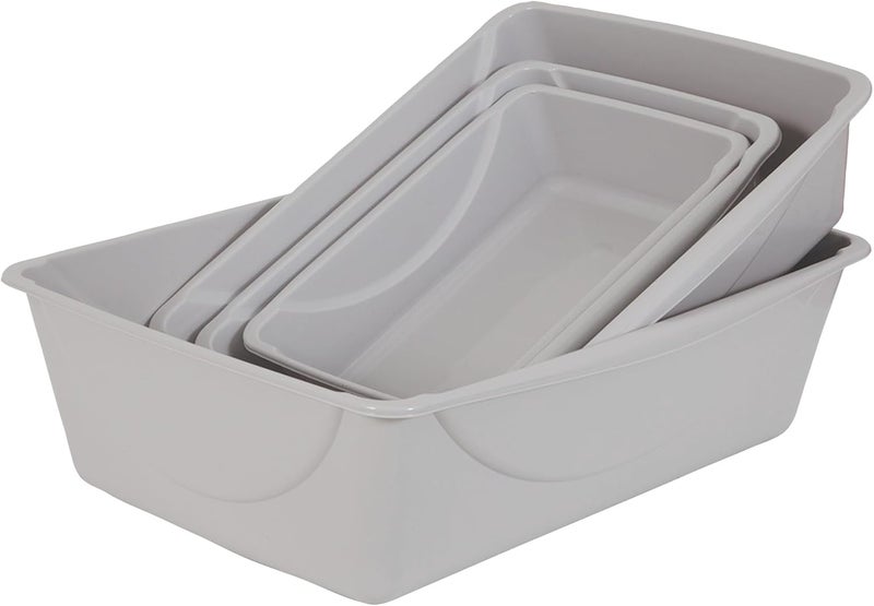 Petmate Globally popular universal design Open Cat Litter Box, Blue Mesa/Mouse Grey,M (Pack of 1), Made in USA Spec upgraded improved quality - Image 2