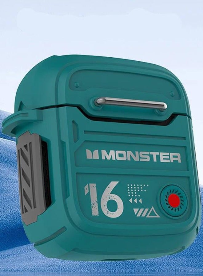 Monster Airmars XKT16 Wireless Headphones Bluetooth Earphones Low Latency Noise Reduction Headphones Large Battery Capacity for Game Sports Headset with Mic Green - Image 2