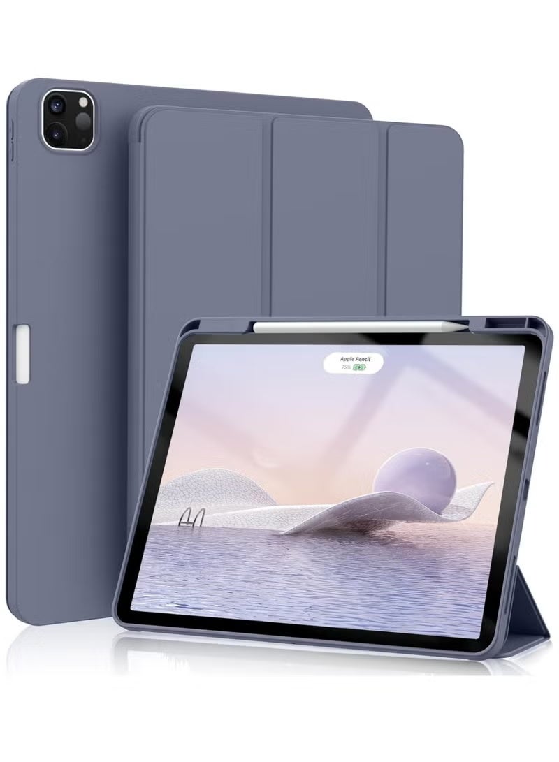 Rock Pow New iPad Pro 11 Inch Case 2022 4th Gen/2021 3rd Gen/2020 2nd Gen with Pencil Holder Smart iPad Case Support Touch ID and Auto Wake/Sleep with Auto 2nd Gen Pencil Charging - Image 1