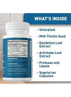 Dr. Tobias Liver 21 Day Cleanse Herbal Liver Detox Cleanse With Solarplast Artichoke Extract Milk Thistle & Dandelion Extract For Liver Cleanse & Detox 63 Vegetable Capsules (3 Daily)  - Image 5