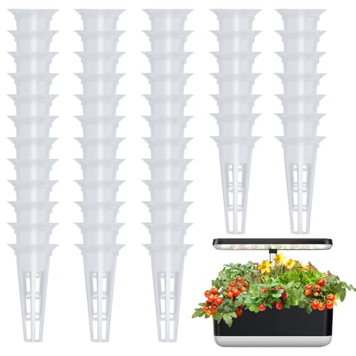 Alphatool Grow Baskets Compatible with AeroGarden - 50 Pcs Hydroponic Baskets, Seed Starters Pods Replacement for Improving Germination Rate Speed, Seeds Starting Kit for Indoor - Image 1