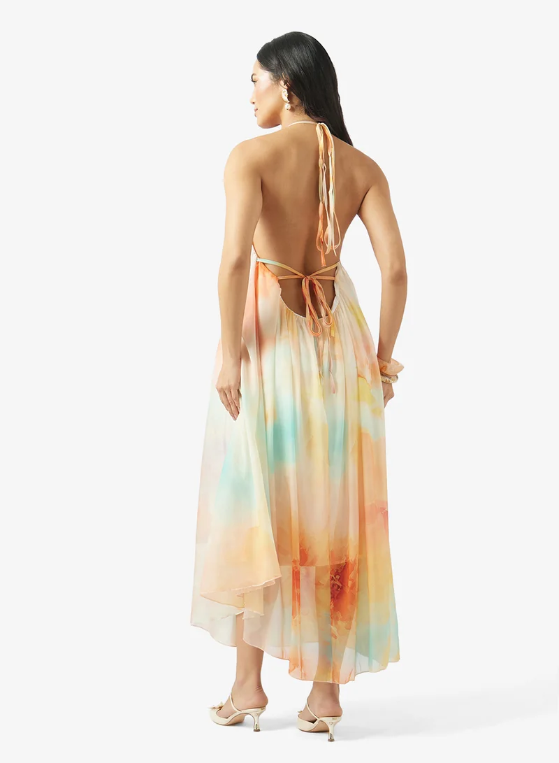 ELLA Printed A-line Dress