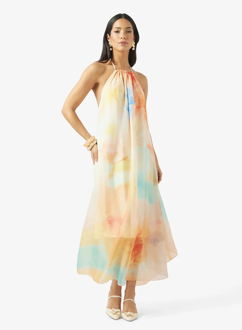 ELLA Printed A-line Dress
