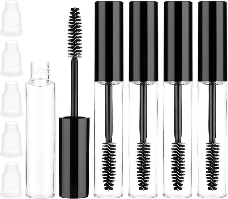 10ml Empty Mascara Tube and Wand 5pcs Empty Mascara Tube Mascara Tubes Empty for Castor OilClear Mascara Tube with Wandgold