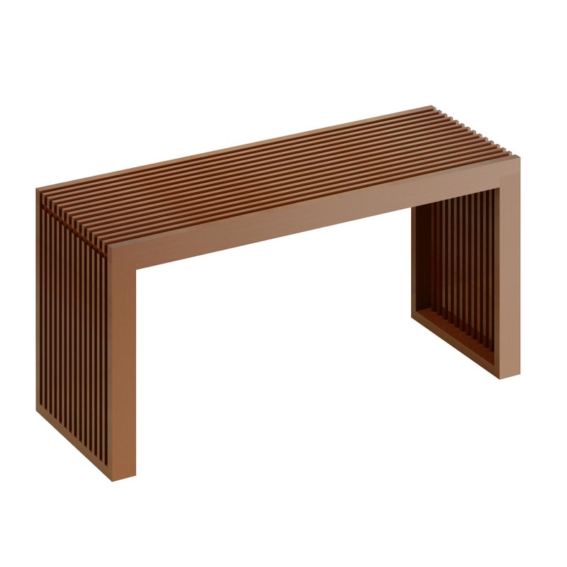 APRTAT Bamboo Dining Bench Indoor Long Entryway Shoe Rack Bench,Outdoor Modern Wood Benches 35 Inch Bamboo Bench for Living Room Hallway Bedroom Bathroom - Image 1