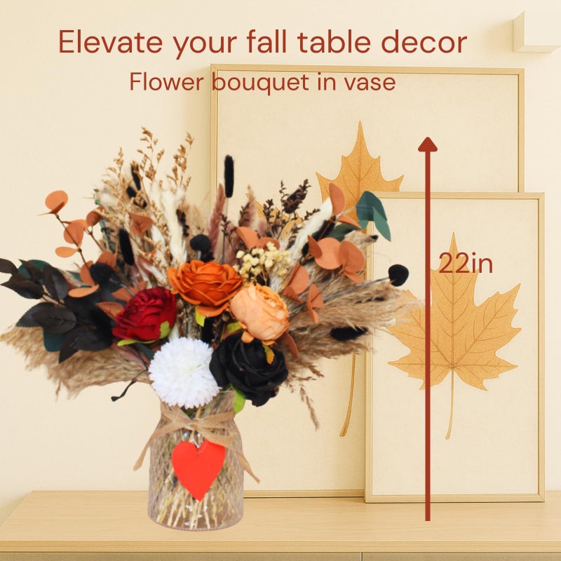 RyddeligHome Deluxe Centerpieces for Dinner Table, Fall Centerpieces for Tables, Coffee Dining Table Centerpiece Decor for Home, Christmas Thanksgiving Winter Decorations, Centro De Mesa De OtoÃ±o - Image 5