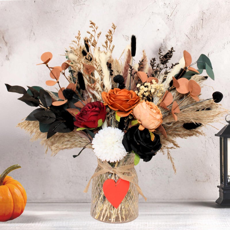 RyddeligHome Deluxe Centerpieces for Dinner Table, Fall Centerpieces for Tables, Coffee Dining Table Centerpiece Decor for Home, Christmas Thanksgiving Winter Decorations, Centro De Mesa De OtoÃ±o - Image 1