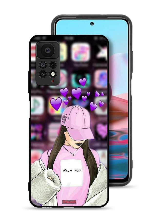 Tolwak - Xiaomi Redmi Note 11 Pro 5G Protective Case Cover Anti Social Club - Image 1