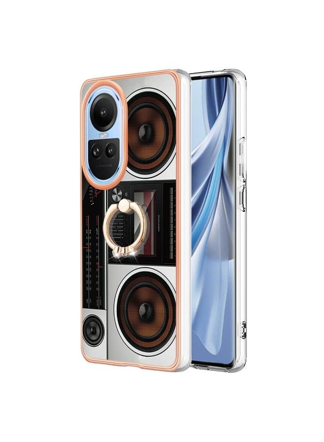 اس-توب جراب لهاتف OPPO Reno10 5G Global مطلي بالكهرباء ثنائي الجانب مع حامل حلقي - Image 2