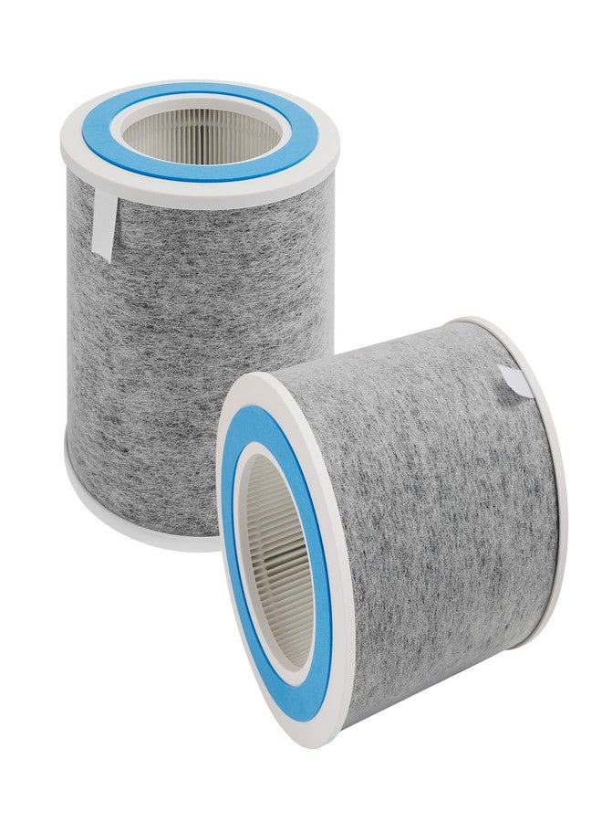 FilterEra HP102 True HEPA Replacement Filter Compatible with Shark Air Purifier HP100, HP102, HC450, HC451, HC452, HC455, Compares to Part # HE1FKBAS and HE1FKPET 2PACK - Image 1